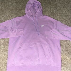 NIKE LILAC LAVENDER HOODIE PURPLE SMALL S PULLOVER SWOOSH